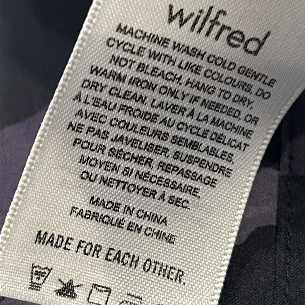 Wilfred Zebra-Print Cropped Pants in Cream & Brown size 2, new with tags